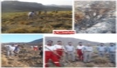 اطفاءحریق مراتع کمرسفید محمدآباد راویز توسط مامورین پاسگاه ویژه حفاظت منابع طبیعی شهرستان رفسنجان باهمکاری پاسگاه انتظامی راویز و نیروهای هلال احمر پایگاه کشکوئیه واکیپ مردمی   