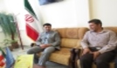 دیدار رئیس اداره منابع طبیعی و آبخیزداری شهرستان کوهبنان با رئيس دادگستری درهفته قوه قضائی