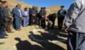 کلنگ زنی پروژه آبخیزداری ایام ا... دهه مبارک فجر در شهرستان کوهبنان