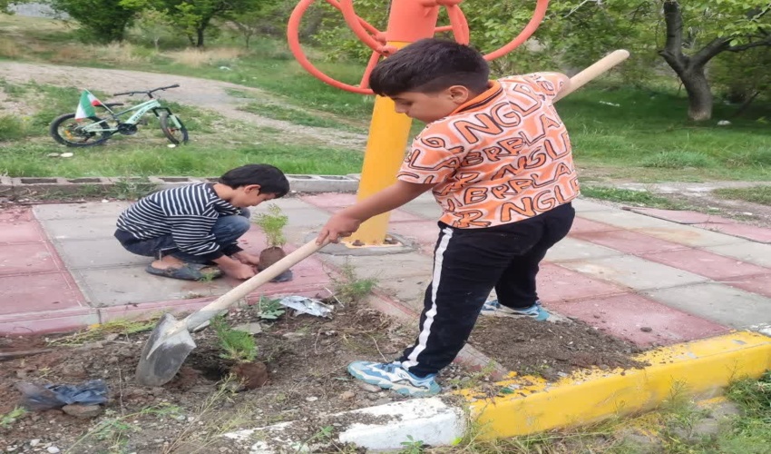رویای سبز در روستای خبر شهرستان بافت