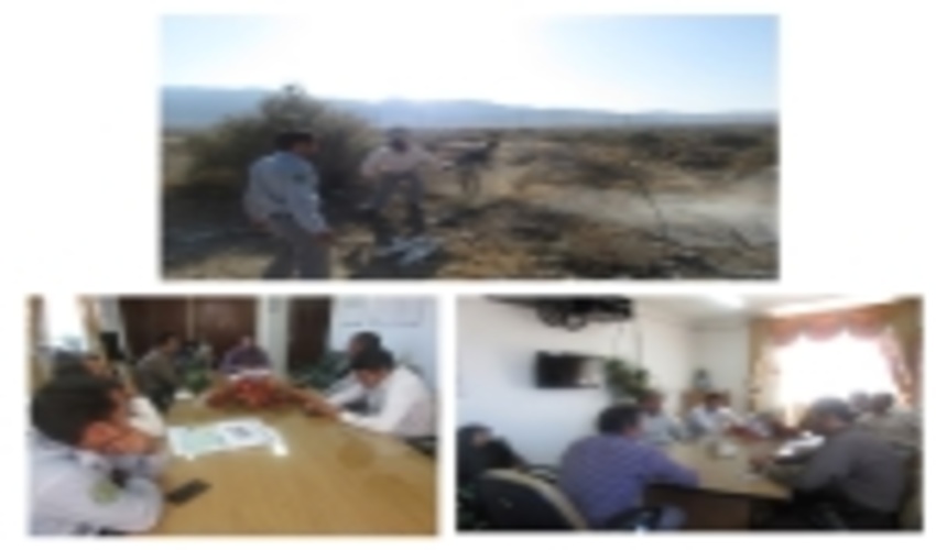 آتش سوزی در مراتع دریاچه کویر کوهبنان