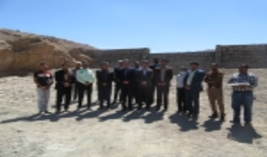 در هفته دولت ، افتتاح پروژه بند سنگ و ملاتی روستای ده شیب در شهرستان کوهبنان با حضور فرماندار و مقامات محلی 