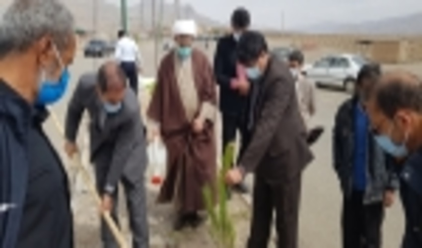 غرس نهال در زادگاه  سردار سپهبد شهید حاج قاسم سلیمانی