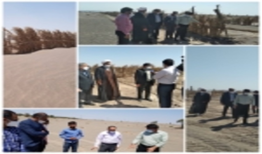 افتتاح فاز اول پروژه احداث بادشکن غیرزنده در شهرستان نرماشیر