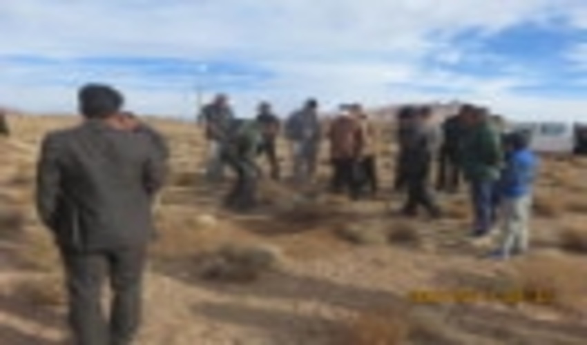 مشارکت دامداران و اهالی سربنان زرند  در احیاء اراضی مرتعی منطقه 