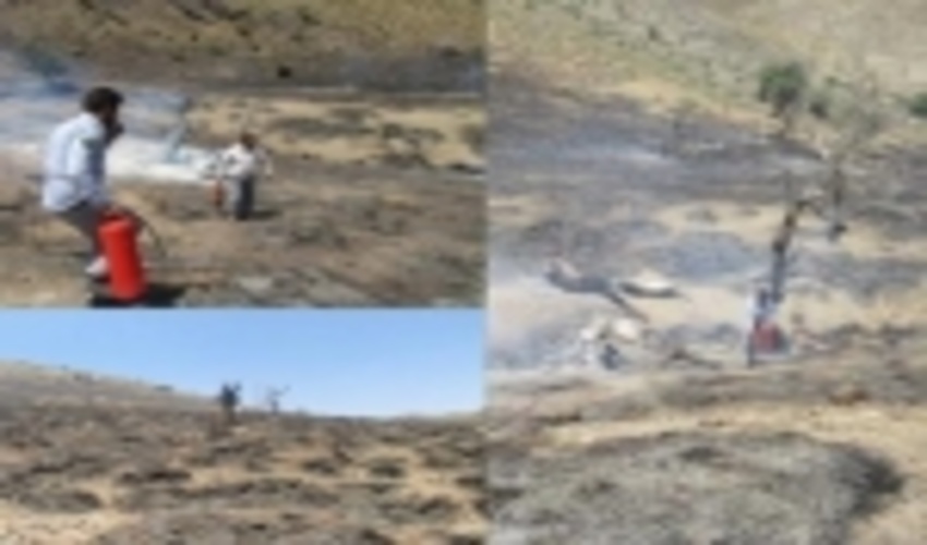 سهل انگاری گردشگران عامل وقوع آتش سوزی در منطقه گل توت شهرستان زرند