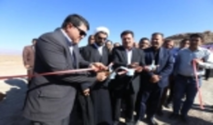افتتاح بند خاکی جهاد آباد راین در هفته دولت 