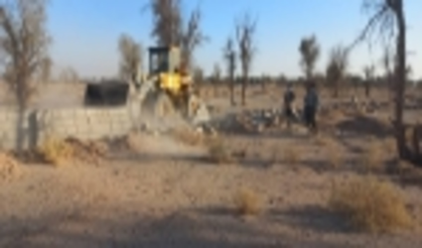 رفع تصرف از  20هزارمترمربع اراضی ملی در شهرستان ریگان