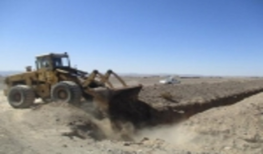 رفع تصرف اراضی ملی فتح آباد معین توسط مأمورین پاسگاه ویژه حفاظت شهرستان رفسنجان