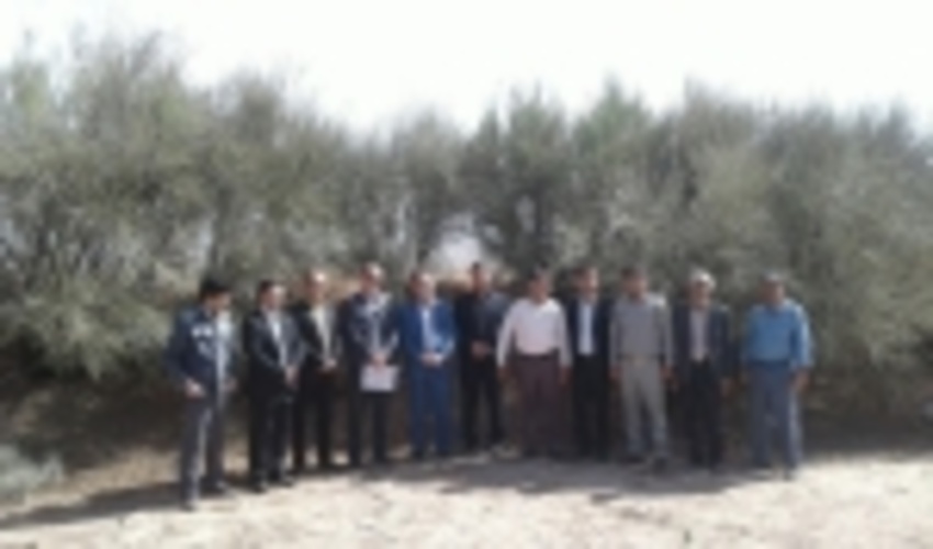 بازدید از پروژه ذخیره نزولات منطقه گل گهر شهرستان سیرجان