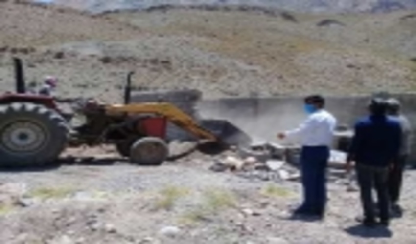 اجرای حکم رفع تصرف اراضی ملی در منطقه کوهساران راور