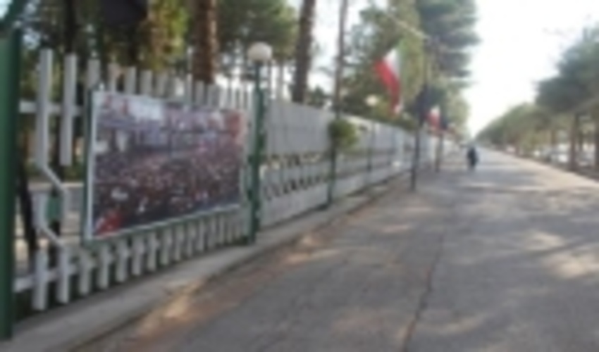 برپایی نمایشگاه خیابانی راهیان کربلا ویژه اربعین حسینی در ضلع جنوبی اداره کل 