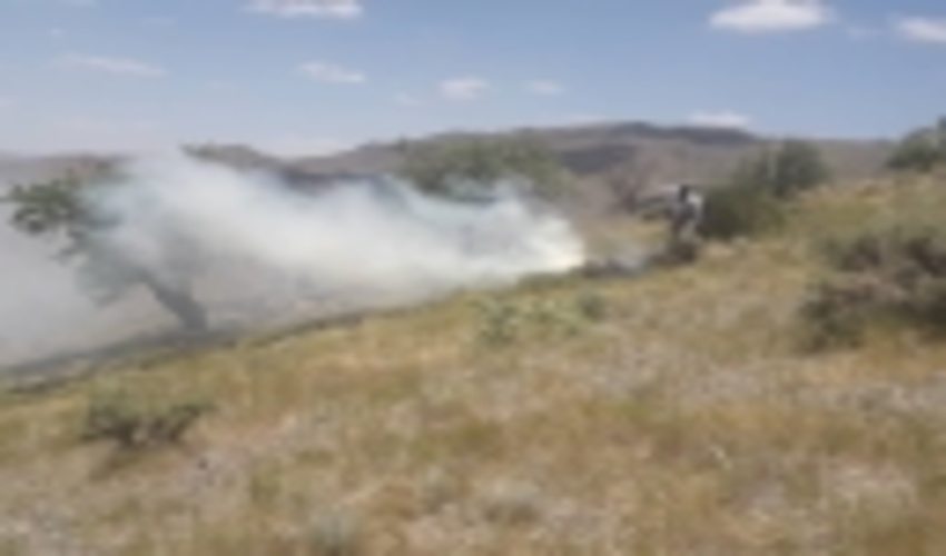 آتش سوزی در سطح شش هکتار از اراضی مرتعی شهرستان سیرجان 