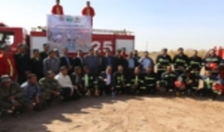 برگزاری مانور اطفاء  حریق تاغزارهای حومه شهر کرمان  در هفته پدافند غیر عامل