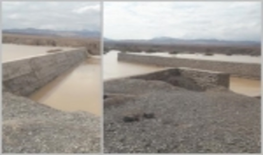 اثر بخشی پروژه های آبخیزداری  اجرا شده در شهرستان رفسنجان بعد از بارندگی های هفته گذشته 