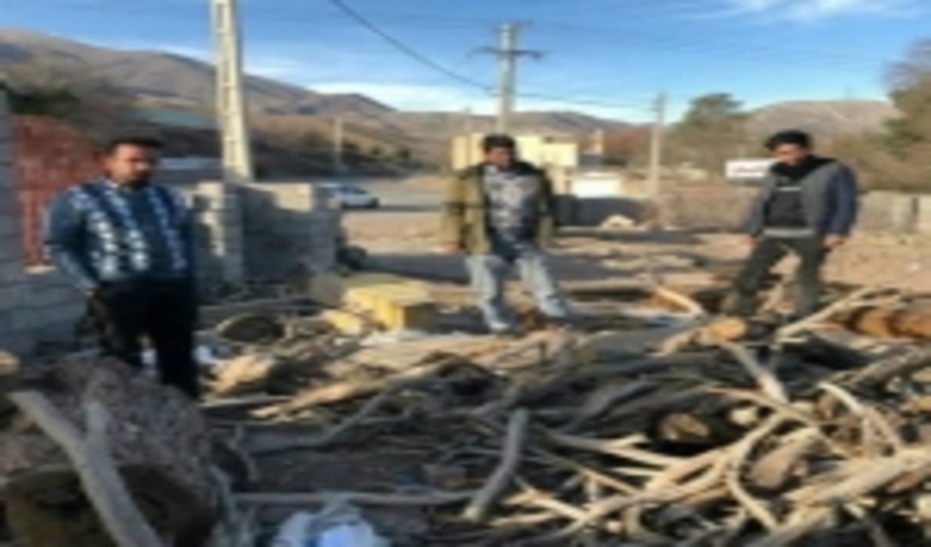 توقیف یک دستگاه خودروی حامل چوب درختان جنگلی در منطقه کوهپایه کرمان توسط واحد یگان حفاظت اداره کل منابع طبیعی و آبخیزداری استان کرمان