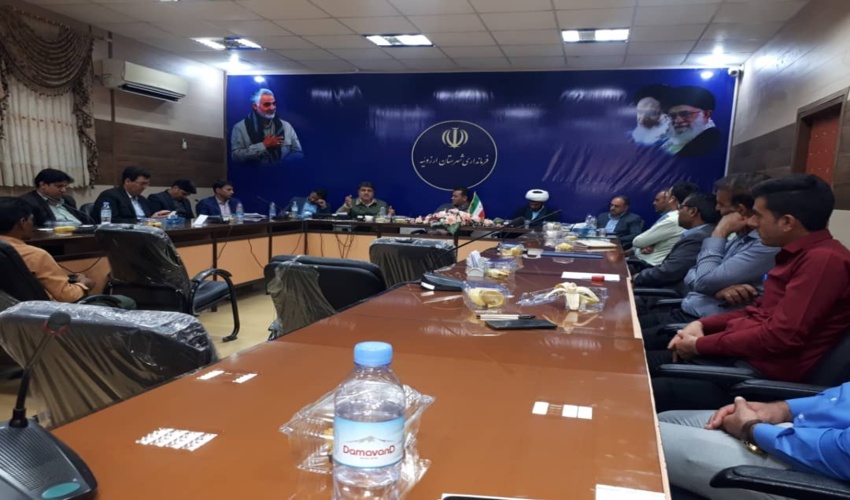 آیین تودیع و معارفه رئیس جدید منابع طبیعی شهرستان ارزوئیه در محل فرمانداری برگزار گردید