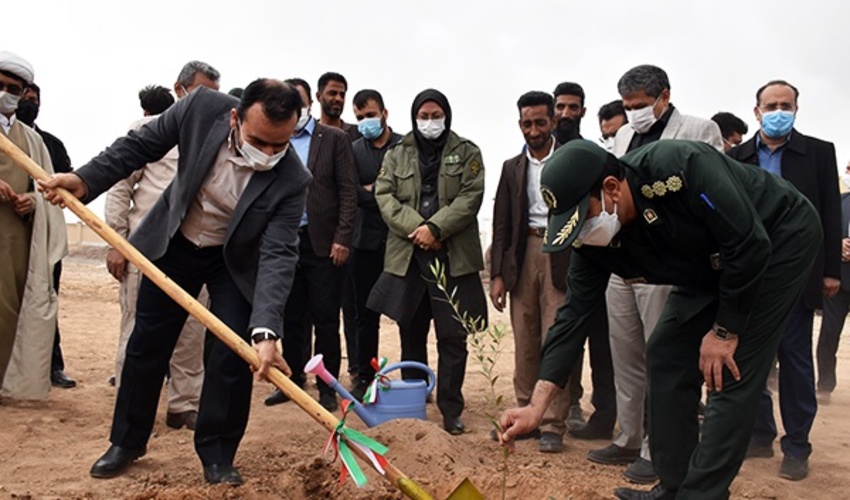 کشت هشت هزار اصل نهال توسط سپاه ثارالله استان