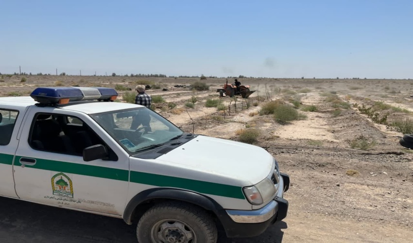 رفع تصرف حدود 50 هزار مترمربع از اراضی ملی شهرستان رفسنجان