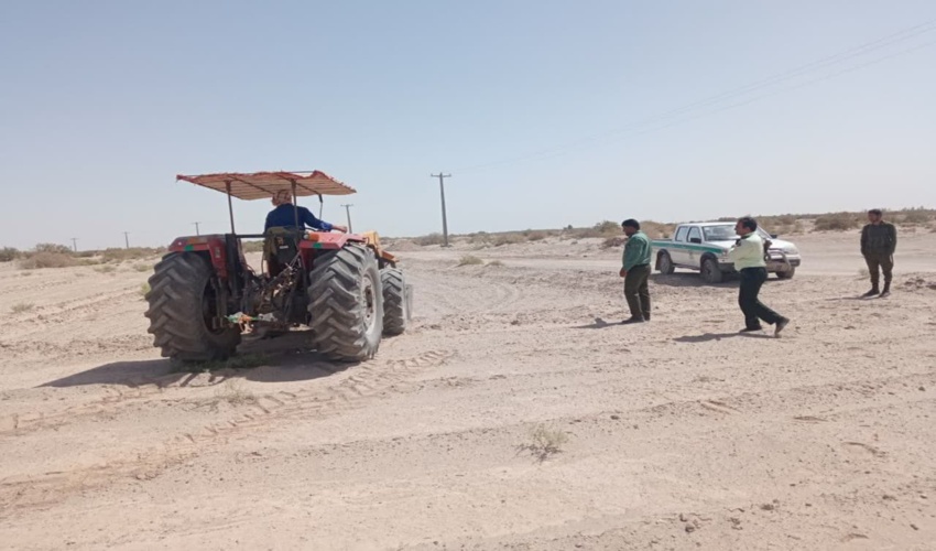 بیش از 6000 مترمربع از اراضی ملی شهرستان ریگان رفع تصرف شد