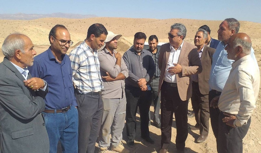 آغاز عملیات اجرایی ترمیم سیل بند دهستان خرمدشت