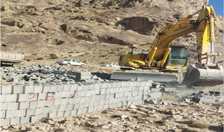 رفع تصرف 100 هزار متر مربع از اراضی ملی شهرستان شهربابک