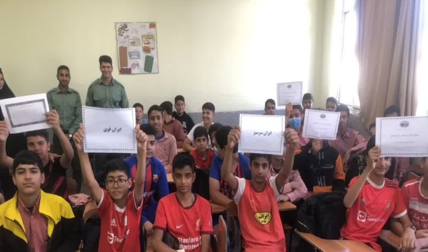 برگزاری پویش ایران سرسبز-ایران قوی در مدرسه شهید سلیمانی شهرستان ارزوئیه