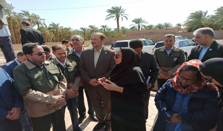 بازدید معاون وزیر جهاد کشاورزی از قنوات باقرآباد و اکبرآباد بروات بم